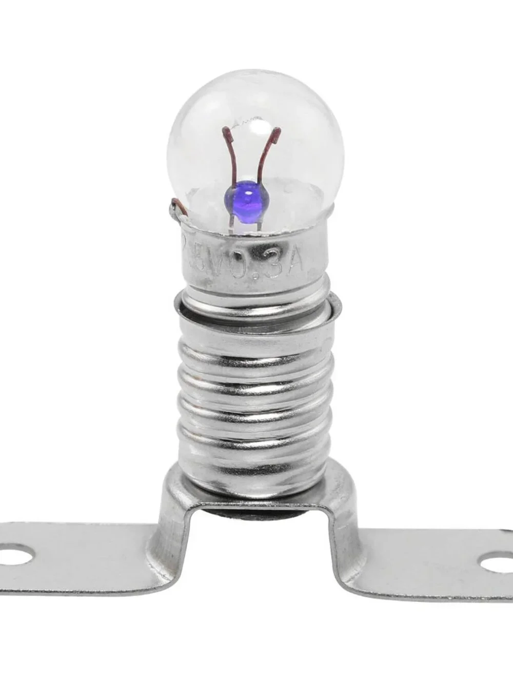 10PCS E10 2.5V/0.3A Miniature Screw Base Light Bulbs and 10PCS E10 Light Socket